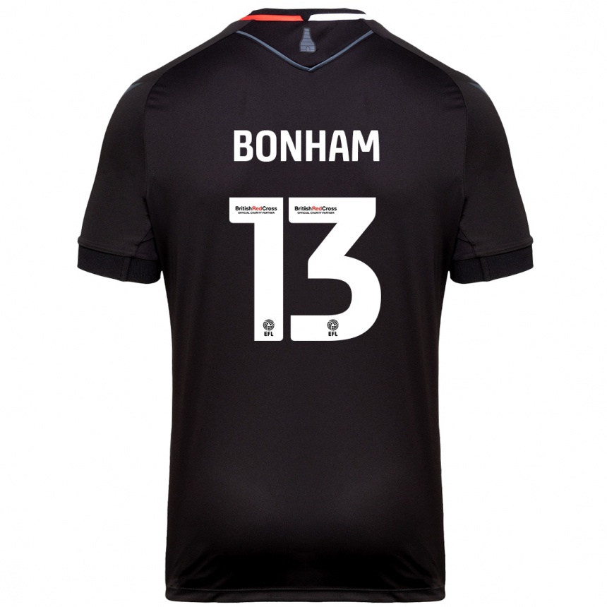 Niño Fútbol Camiseta Jack Bonham #13 Negro 2ª Equipación 2024/25