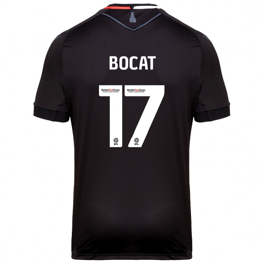 Niño Fútbol Camiseta Eric-Junior Bocat #17 Negro 2ª Equipación 2024/25