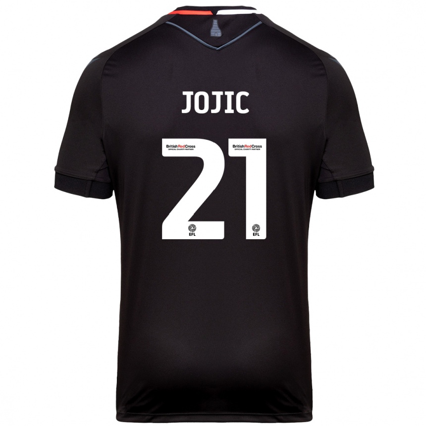 Niño Fútbol Camiseta Nikola Jojic #21 Negro 2ª Equipación 2024/25