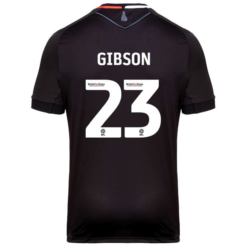 Niño Fútbol Camiseta Ben Gibson #23 Negro 2ª Equipación 2024/25