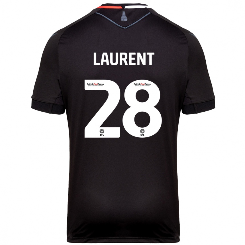 Niño Fútbol Camiseta Josh Laurent #28 Negro 2ª Equipación 2024/25