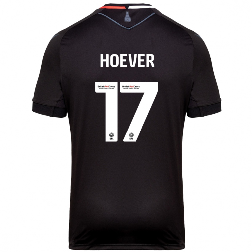 Niño Fútbol Camiseta Ki-Jana Hoever #17 Negro 2ª Equipación 2024/25