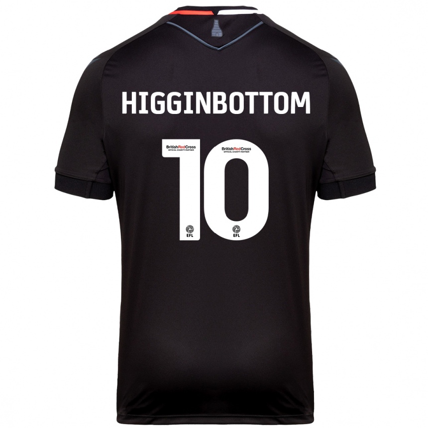 Niño Fútbol Camiseta Alice Higginbottom #10 Negro 2ª Equipación 2024/25