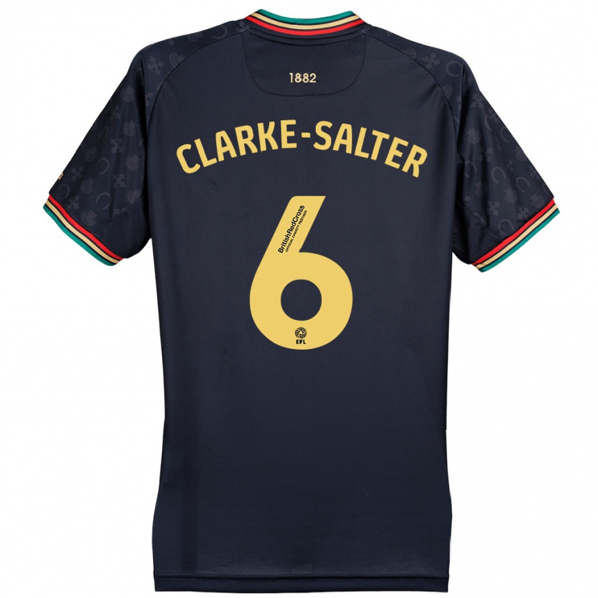 Niño Fútbol Camiseta Jake Clarke-Salter #6 Azul Marino Oscuro 2ª Equipación 2024/25