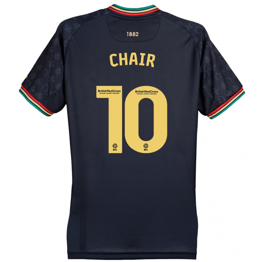 Niño Fútbol Camiseta Ilias Chair #10 Azul Marino Oscuro 2ª Equipación 2024/25