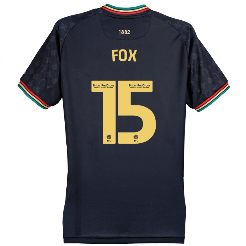 Niño Fútbol Camiseta Morgan Fox #15 Azul Marino Oscuro 2ª Equipación 2024/25