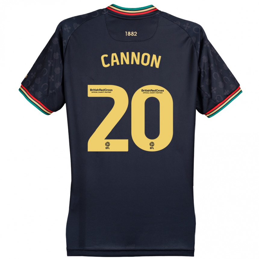 Niño Fútbol Camiseta Reggie Cannon #20 Azul Marino Oscuro 2ª Equipación 2024/25