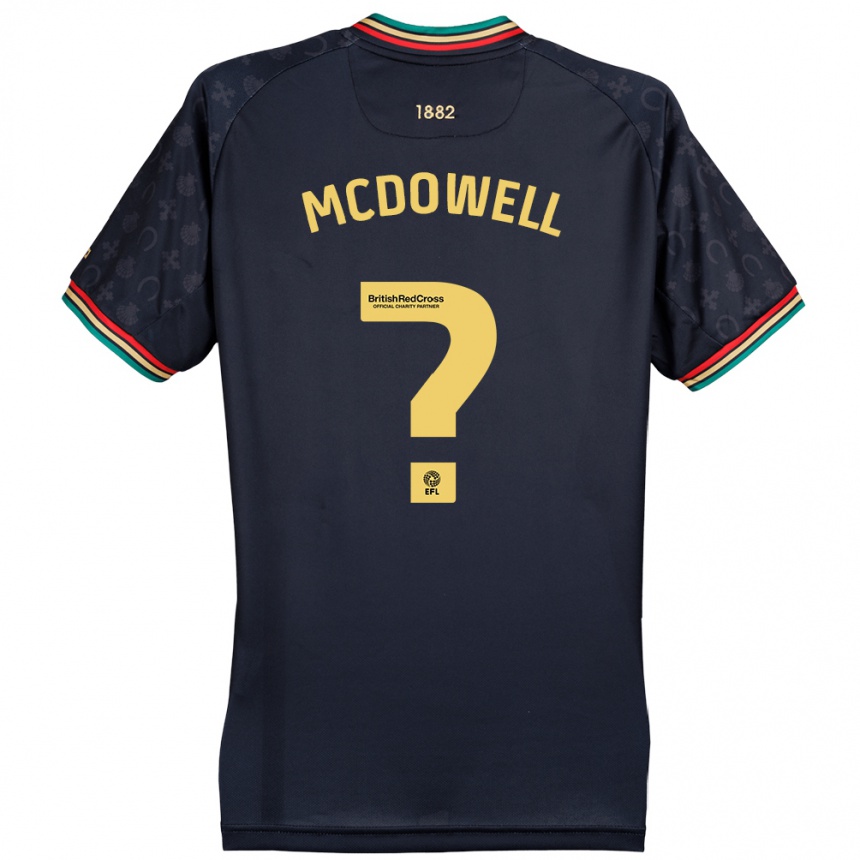 Niño Fútbol Camiseta Jack Mcdowell #0 Azul Marino Oscuro 2ª Equipación 2024/25