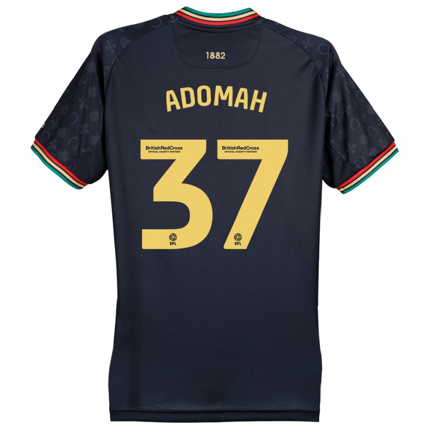 Niño Fútbol Camiseta Albert Adomah #37 Azul Marino Oscuro 2ª Equipación 2024/25