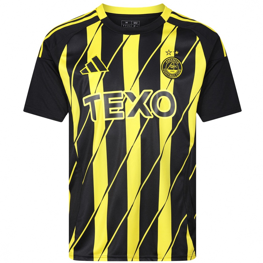 Niño Fútbol Camiseta Nicky Devlin #2 Negro Amarillo 2ª Equipación 2024/25