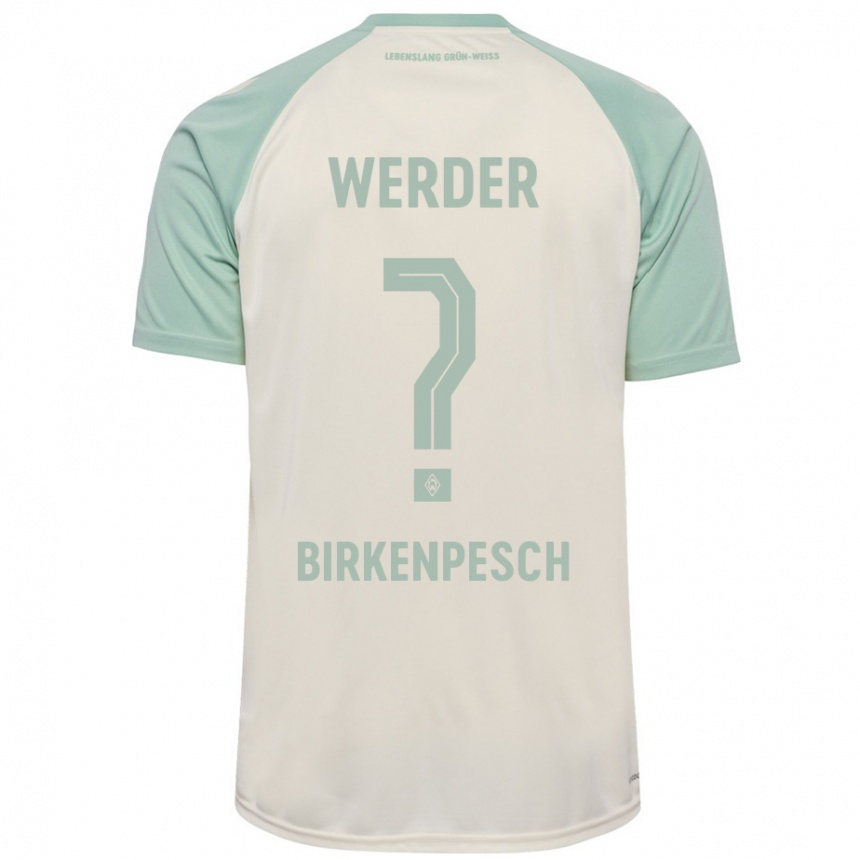 Niño Fútbol Camiseta Noah Birkenpesch #0 Blanquecino Verde Claro 2ª Equipación 2024/25