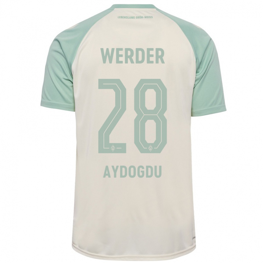 Niño Fútbol Camiseta Onur Aydogdu #28 Blanquecino Verde Claro 2ª Equipación 2024/25