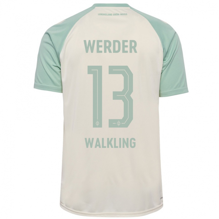 Niño Fútbol Camiseta Ricarda Walkling #13 Blanquecino Verde Claro 2ª Equipación 2024/25