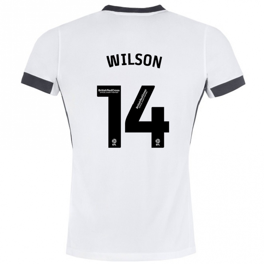 Niño Fútbol Camiseta Siobhan Wilson #14 Blanco Negro 2ª Equipación 2024/25