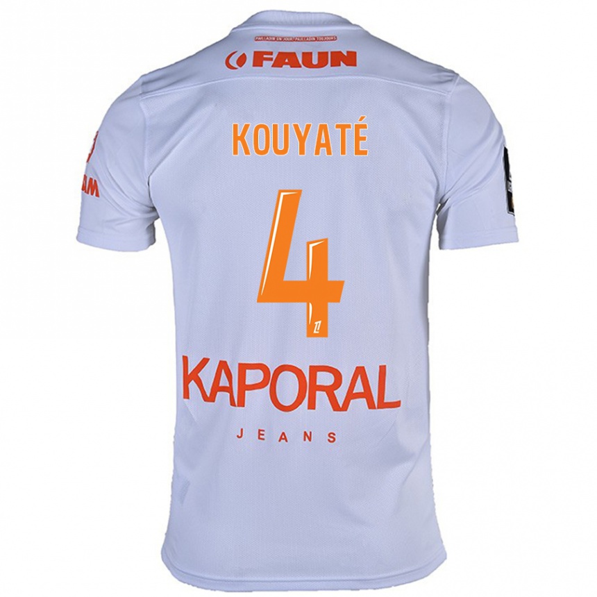 Niño Fútbol Camiseta Kiki Kouyaté #4 Blanco 2ª Equipación 2024/25