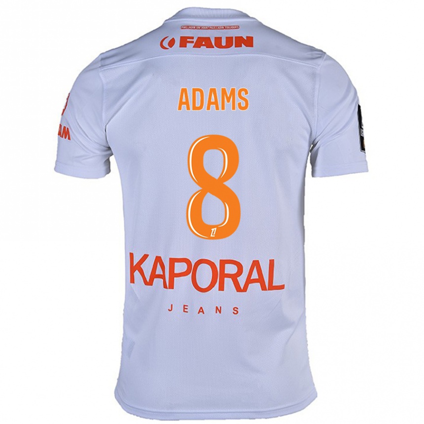 Niño Fútbol Camiseta Akor Adams #8 Blanco 2ª Equipación 2024/25