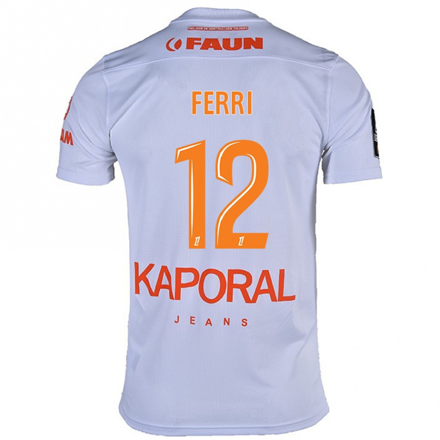 Niño Fútbol Camiseta Jordan Ferri #12 Blanco 2ª Equipación 2024/25