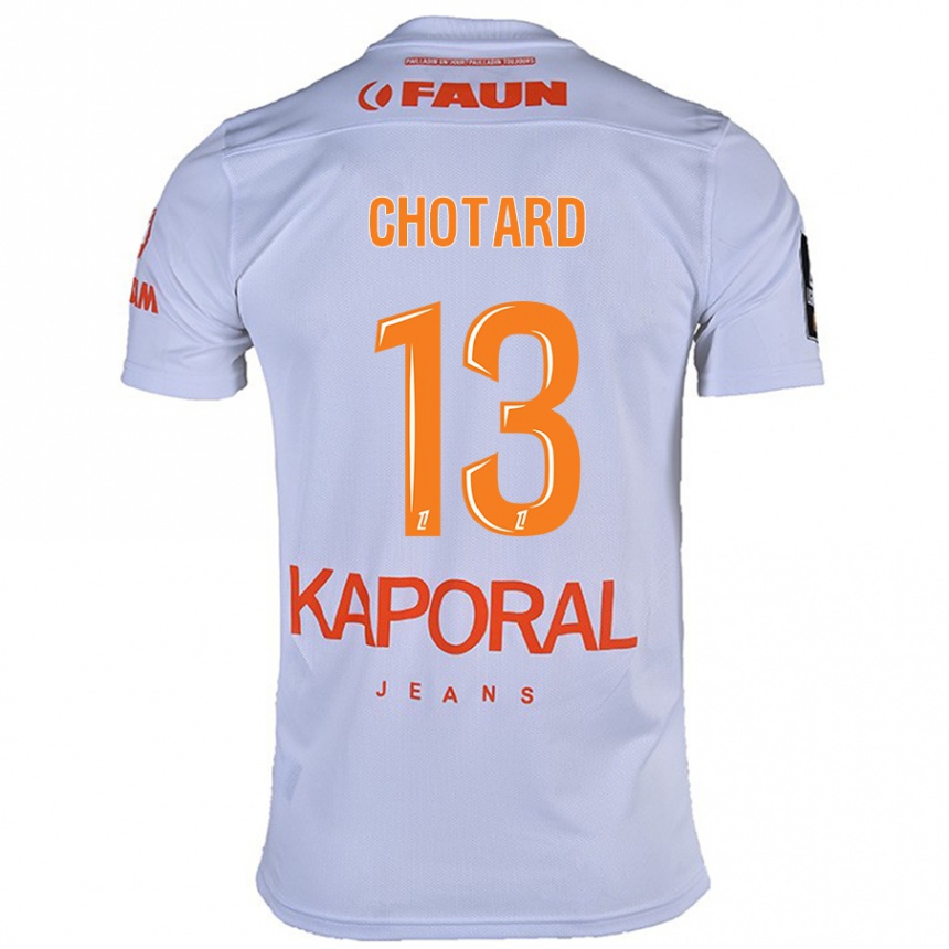 Niño Fútbol Camiseta Joris Chotard #13 Blanco 2ª Equipación 2024/25