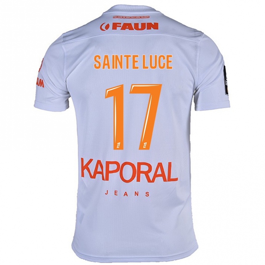 Niño Fútbol Camiseta Théo Sainte-Luce #17 Blanco 2ª Equipación 2024/25