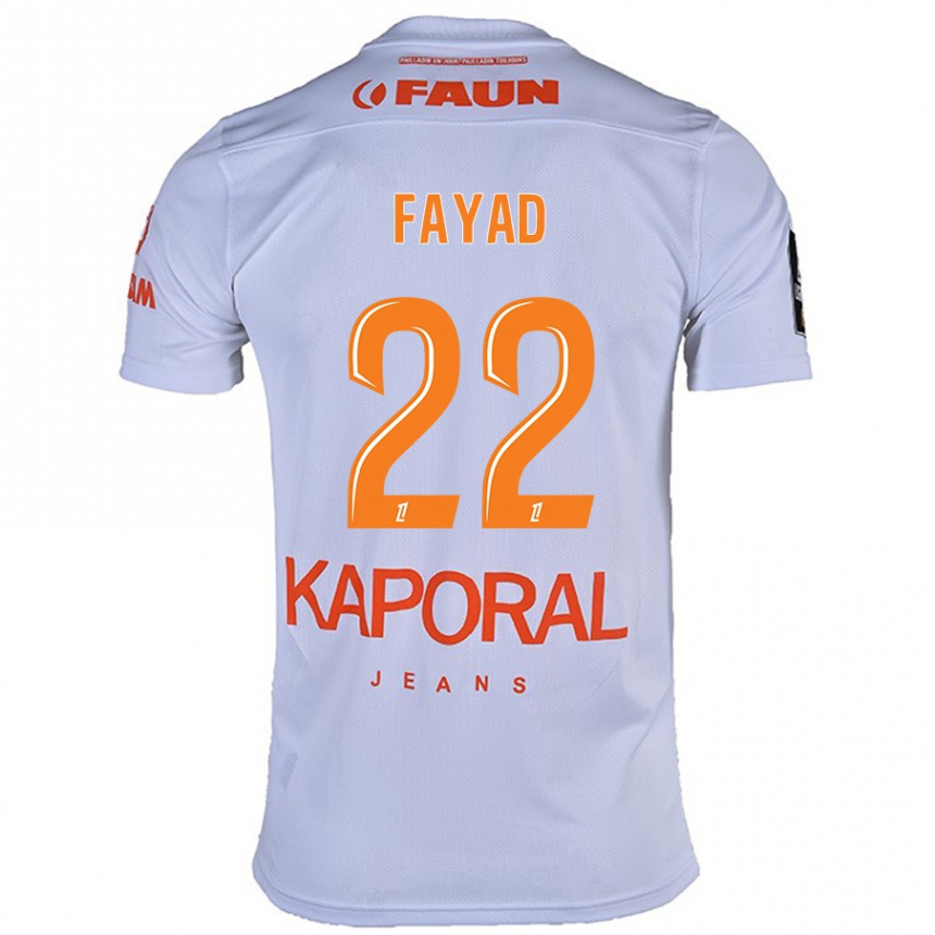 Niño Fútbol Camiseta Khalil Fayad #22 Blanco 2ª Equipación 2024/25