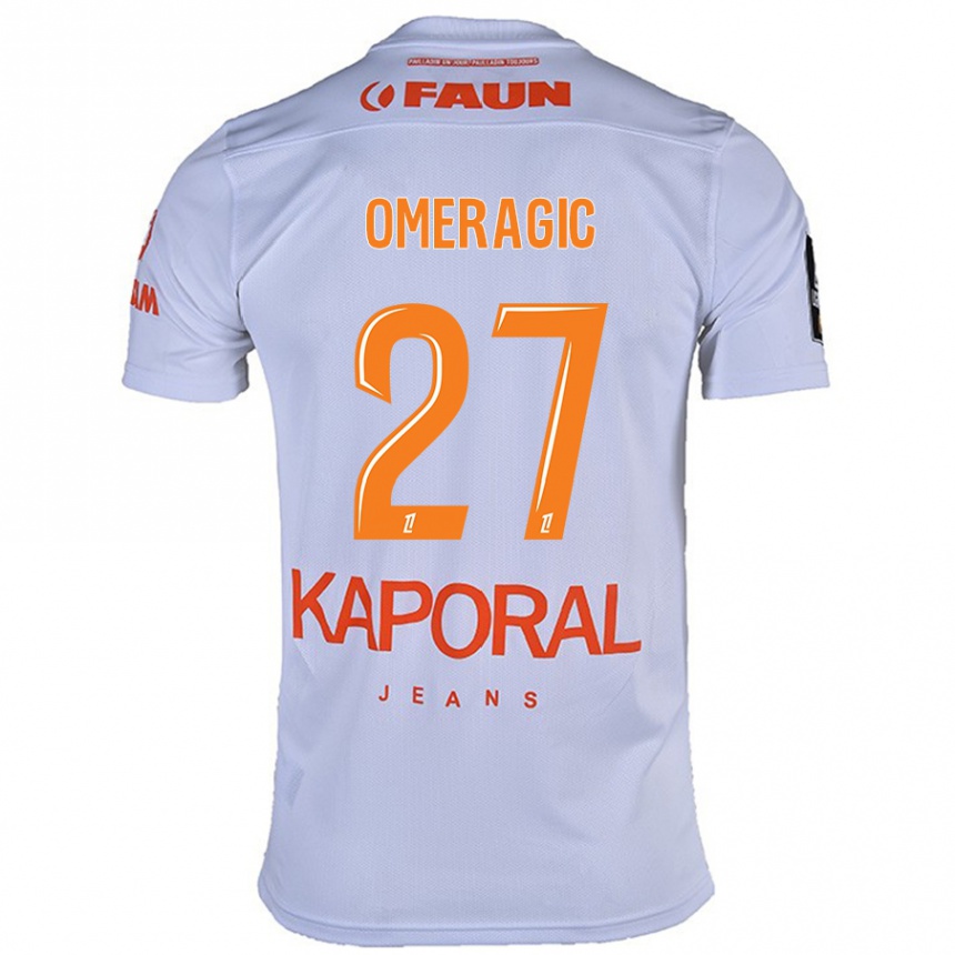 Niño Fútbol Camiseta Becir Omeragic #27 Blanco 2ª Equipación 2024/25