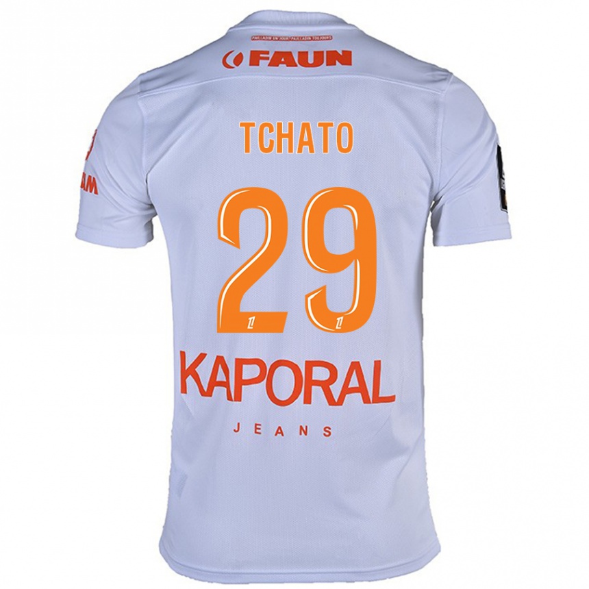 Niño Fútbol Camiseta Enzo Tchato #29 Blanco 2ª Equipación 2024/25