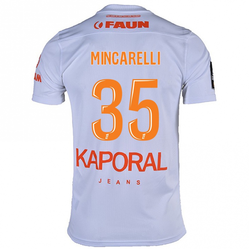 Niño Fútbol Camiseta Lucas Mincarelli #35 Blanco 2ª Equipación 2024/25