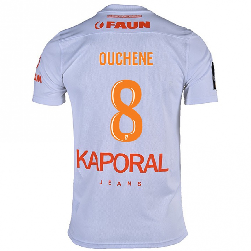 Niño Fútbol Camiseta Sonia Ouchène #8 Blanco 2ª Equipación 2024/25