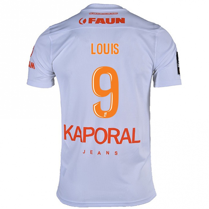 Niño Fútbol Camiseta Kethna Louis #9 Blanco 2ª Equipación 2024/25