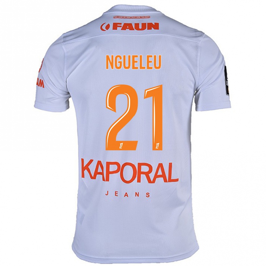 Niño Fútbol Camiseta Nina Ngueleu #21 Blanco 2ª Equipación 2024/25