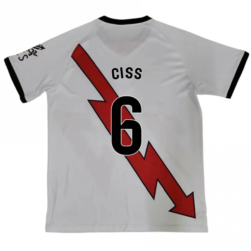 Niño Fútbol Camiseta Pathé Ciss #6 Rojo 2ª Equipación 2024/25