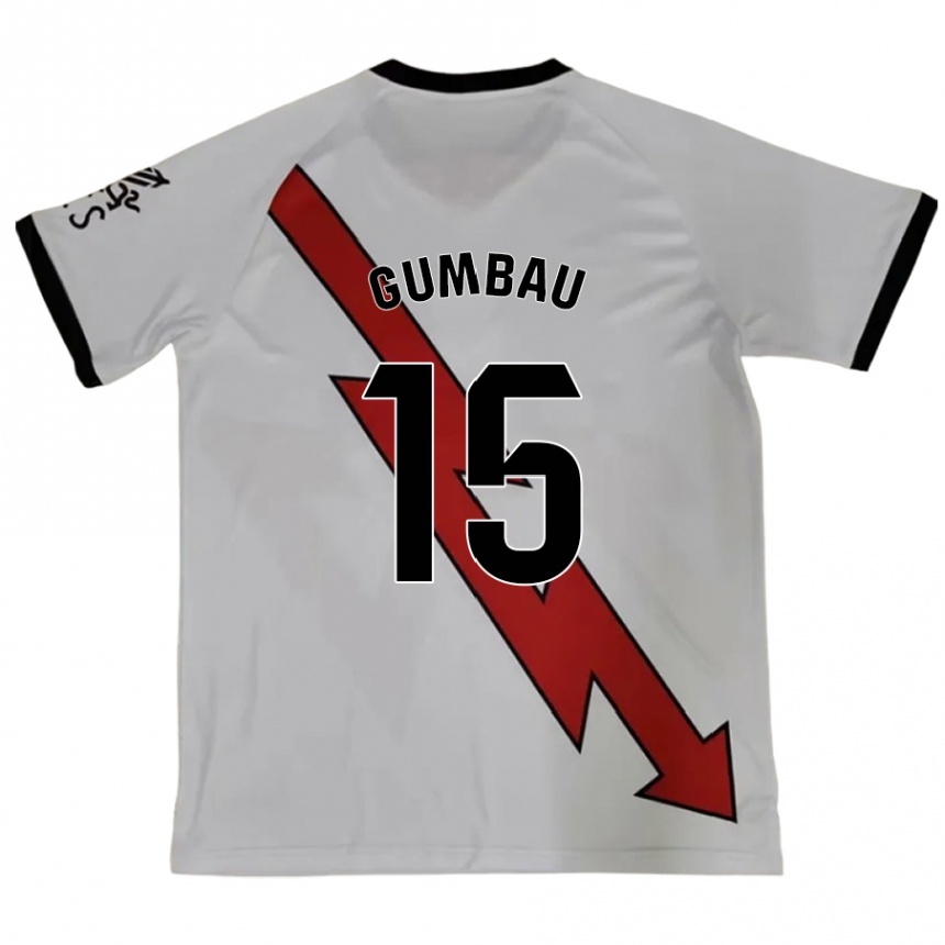 Niño Fútbol Camiseta Gerard Gumbau #15 Rojo 2ª Equipación 2024/25