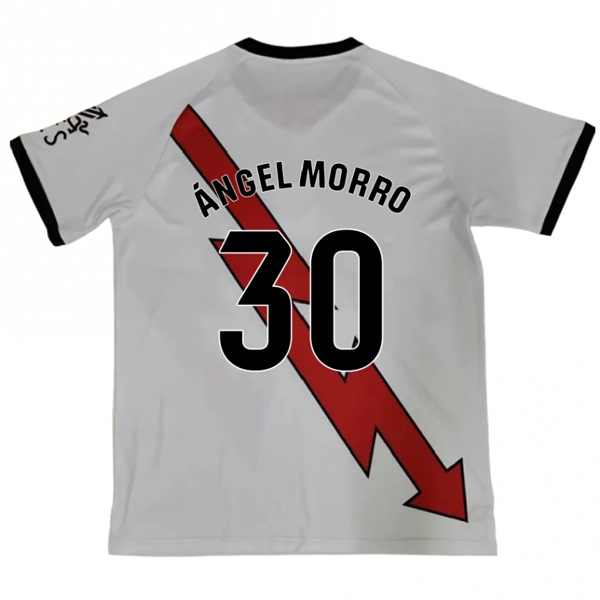 Niño Fútbol Camiseta Miguel Ángel Morro #30 Rojo 2ª Equipación 2024/25