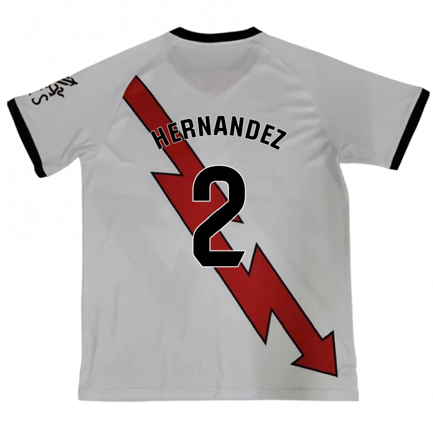 Niño Fútbol Camiseta Marco Hernández #2 Rojo 2ª Equipación 2024/25