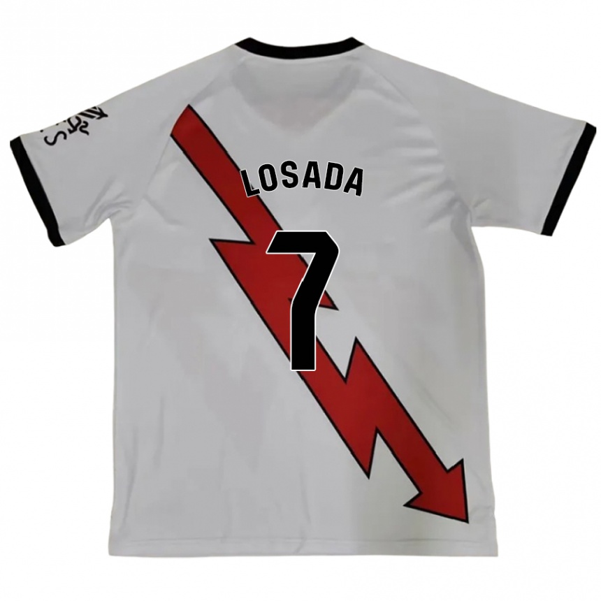 Niño Fútbol Camiseta Juan Losada #7 Rojo 2ª Equipación 2024/25