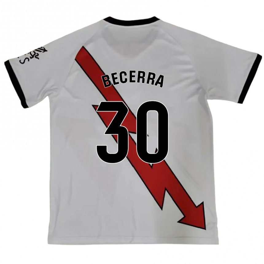 Niño Fútbol Camiseta Samuel Becerra #30 Rojo 2ª Equipación 2024/25