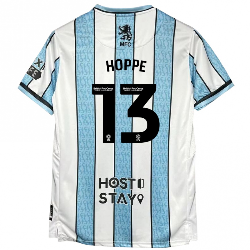 Niño Fútbol Camiseta Matthew Hoppe #13 Blanco Azul 2ª Equipación 2024/25