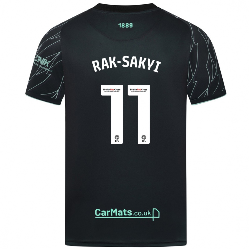 Niño Fútbol Camiseta Jesurun Rak-Sakyi #11 Negro Verde 2ª Equipación 2024/25