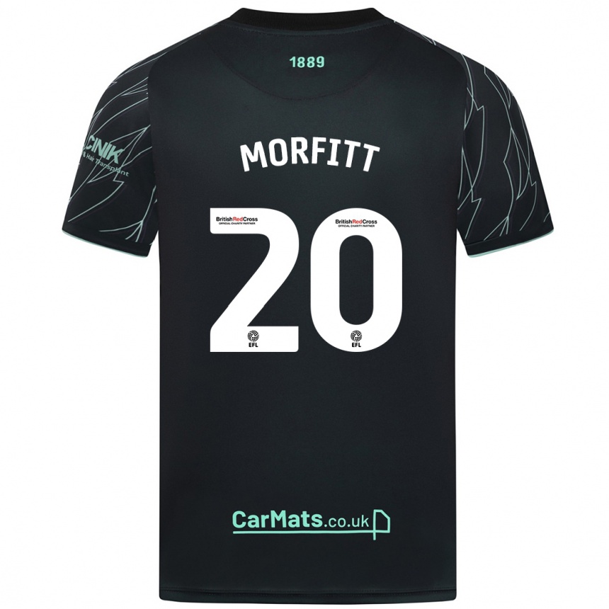 Niño Fútbol Camiseta Izzy Morfitt #20 Negro Verde 2ª Equipación 2024/25