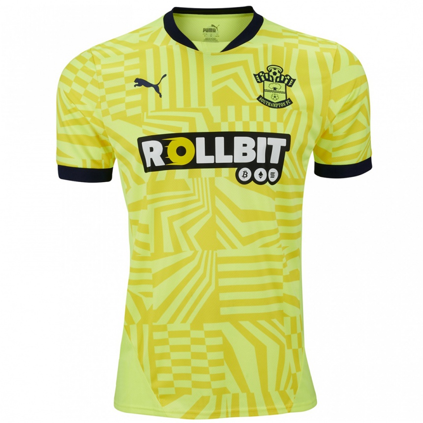 Niño Fútbol Camiseta Harry Watts #0 Amarillo 2ª Equipación 2024/25