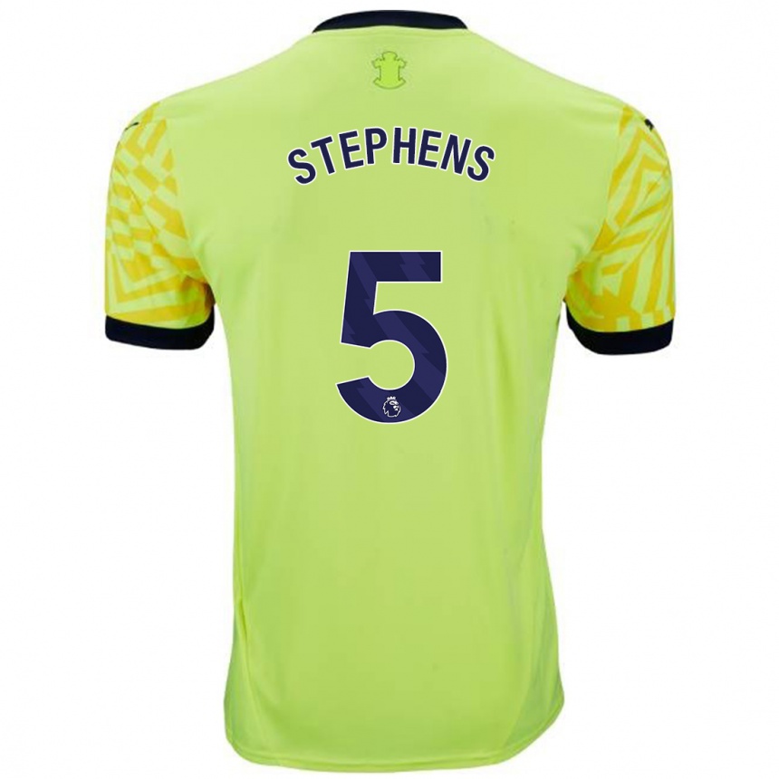 Niño Fútbol Camiseta Jack Stephens #5 Amarillo 2ª Equipación 2024/25