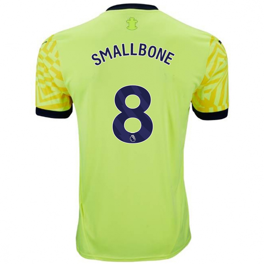 Niño Fútbol Camiseta Will Smallbone #8 Amarillo 2ª Equipación 2024/25