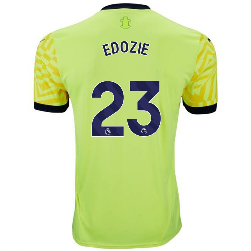 Niño Fútbol Camiseta Samuel Edozie #23 Amarillo 2ª Equipación 2024/25