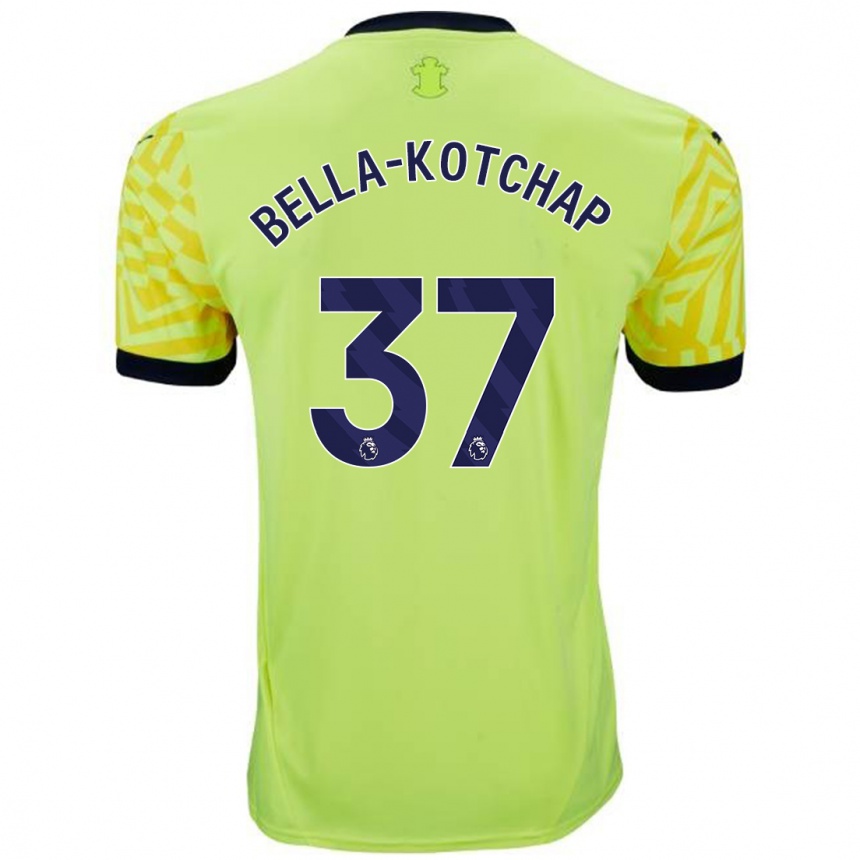 Niño Fútbol Camiseta Armel Bella-Kotchap #37 Amarillo 2ª Equipación 2024/25