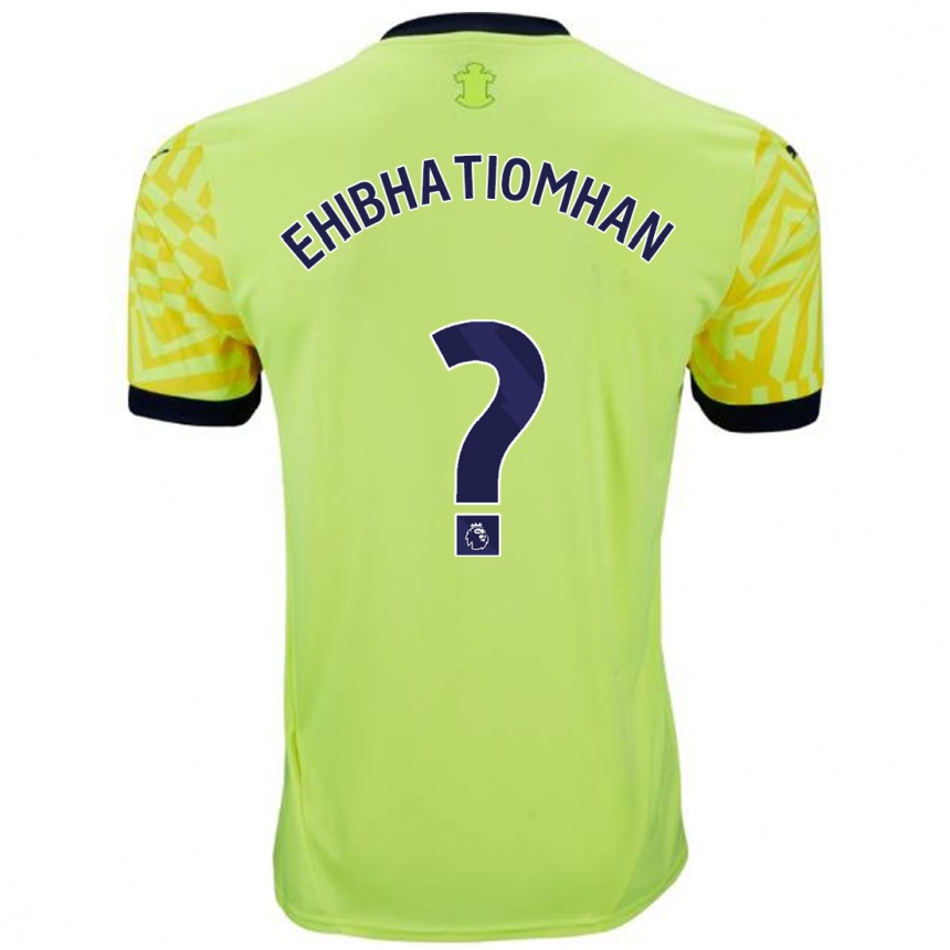 Niño Fútbol Camiseta Princewill Ehibhatiomhan #0 Amarillo 2ª Equipación 2024/25