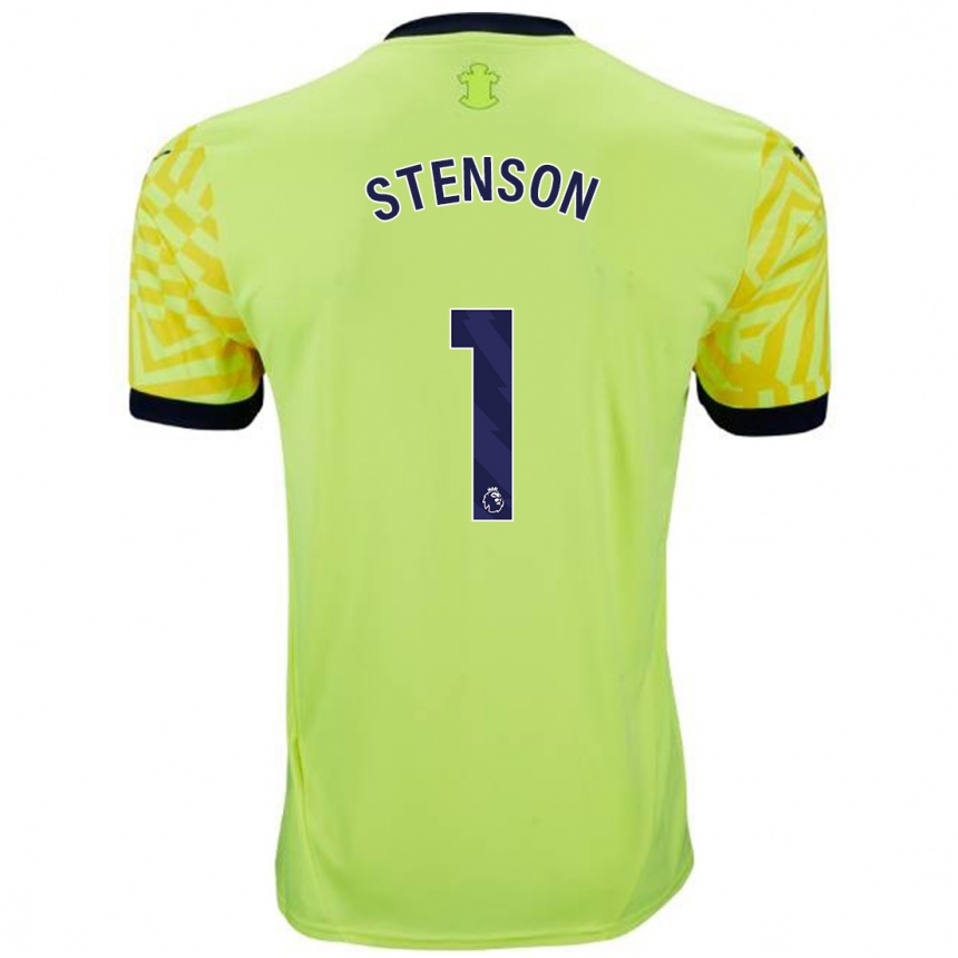 Niño Fútbol Camiseta Fran Stenson #1 Amarillo 2ª Equipación 2024/25