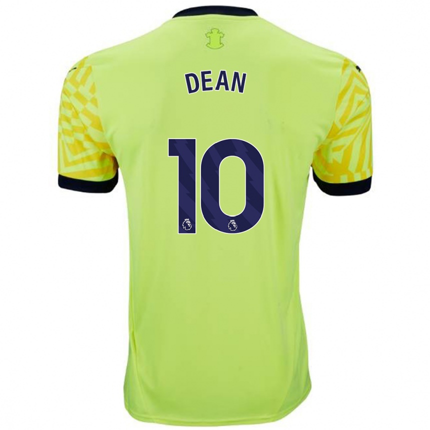 Niño Fútbol Camiseta Rianna Dean #10 Amarillo 2ª Equipación 2024/25