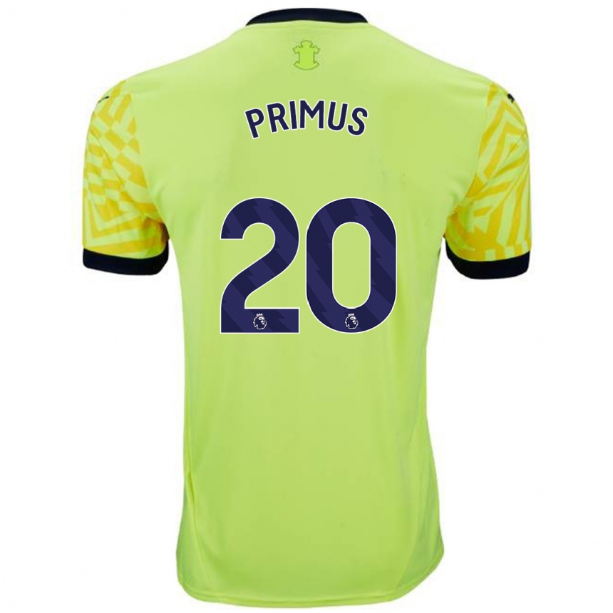 Niño Fútbol Camiseta Atlanta Primus #20 Amarillo 2ª Equipación 2024/25