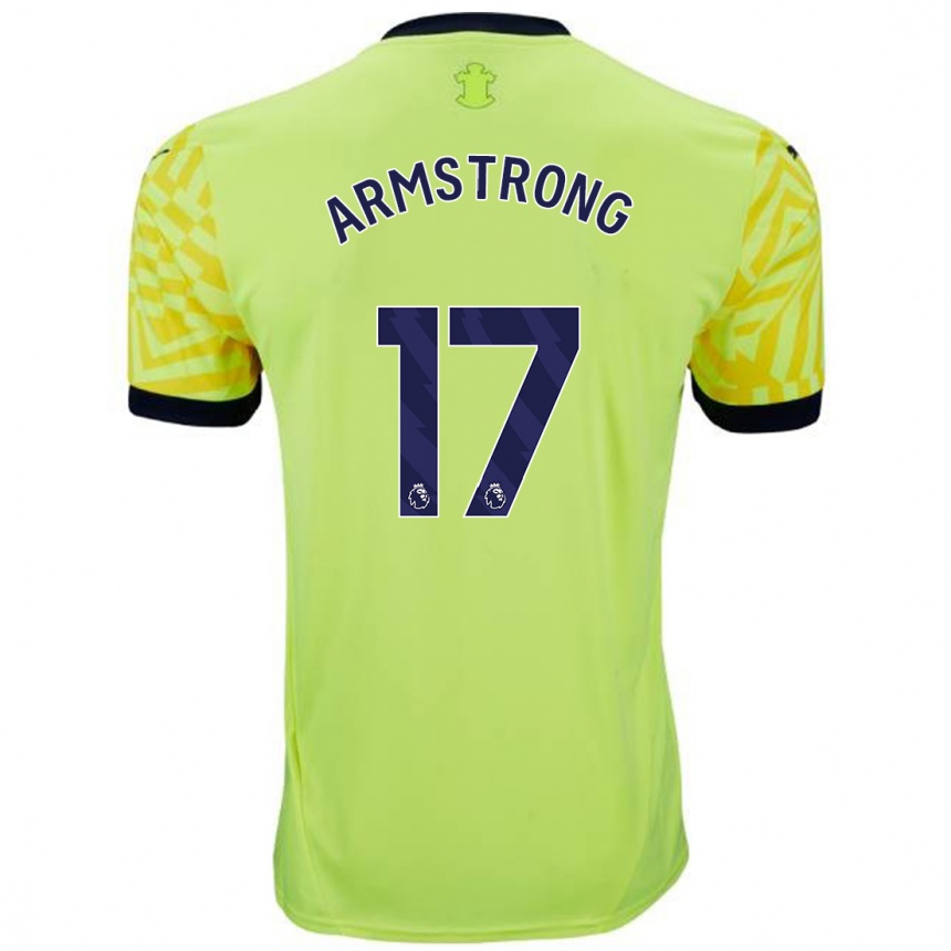 Niño Fútbol Camiseta Stuart Armstrong #17 Amarillo 2ª Equipación 2024/25