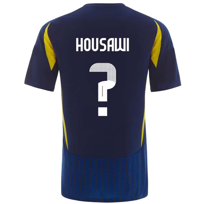 Niño Fútbol Camiseta Asser Housawi #0 Azul Amarillo 2ª Equipación 2024/25